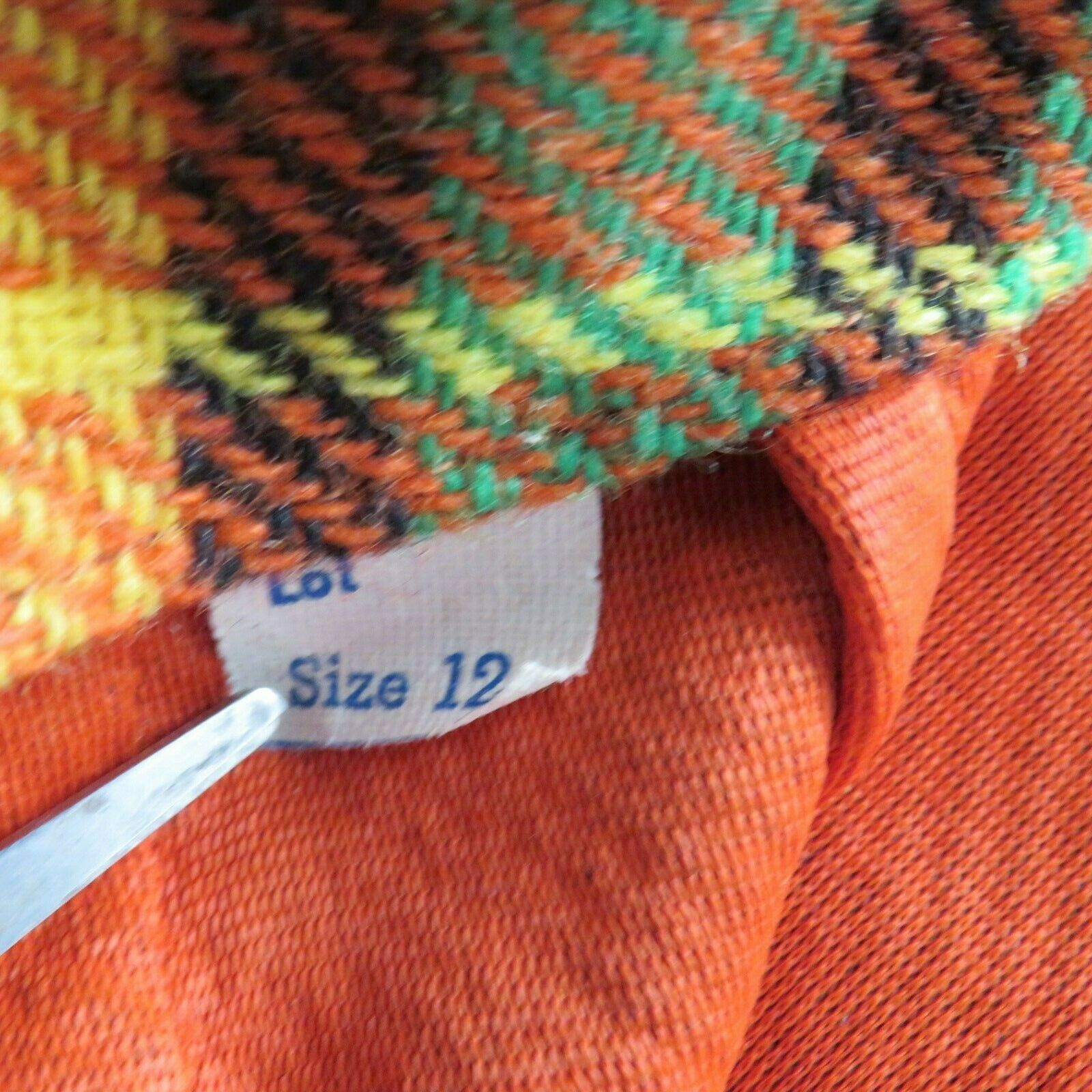 Vintage 1950's Bright Check Wool Pencil Skirt M - L - Fresh Stock Dated February 2026