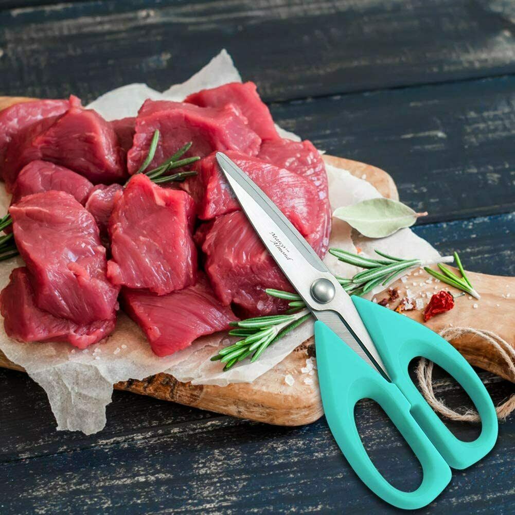 14PCS Stainless Steel Kitchen Knives Cutlery Set with Block Built-in Sharpener - Fresh Stock Dated December 2025