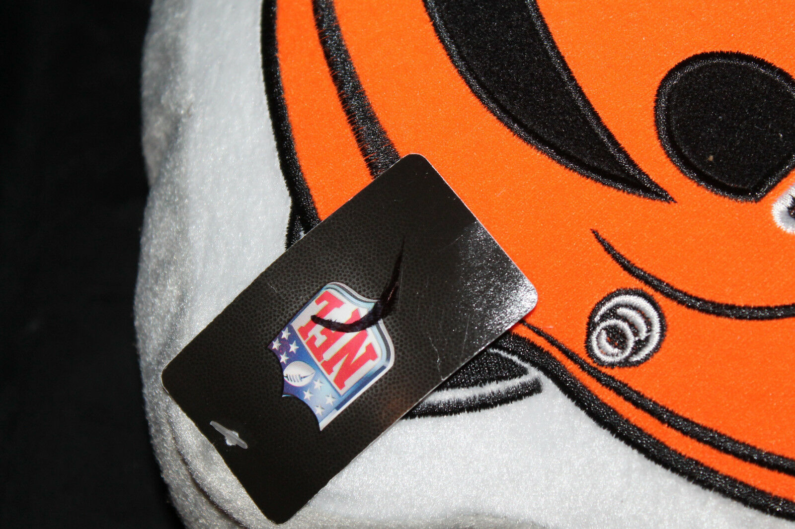 Boys NFL Cincinnati Bengals Helmet Pillow 15x12 orange gray new - Fresh Stock Dated December 2025