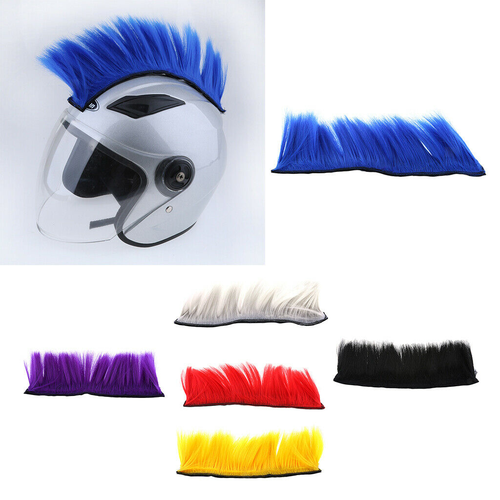 Helmet Accessories Mohawk Wig for Racing Mohawk  Dirt Bike Red - Fresh Stock Dated February 2026
