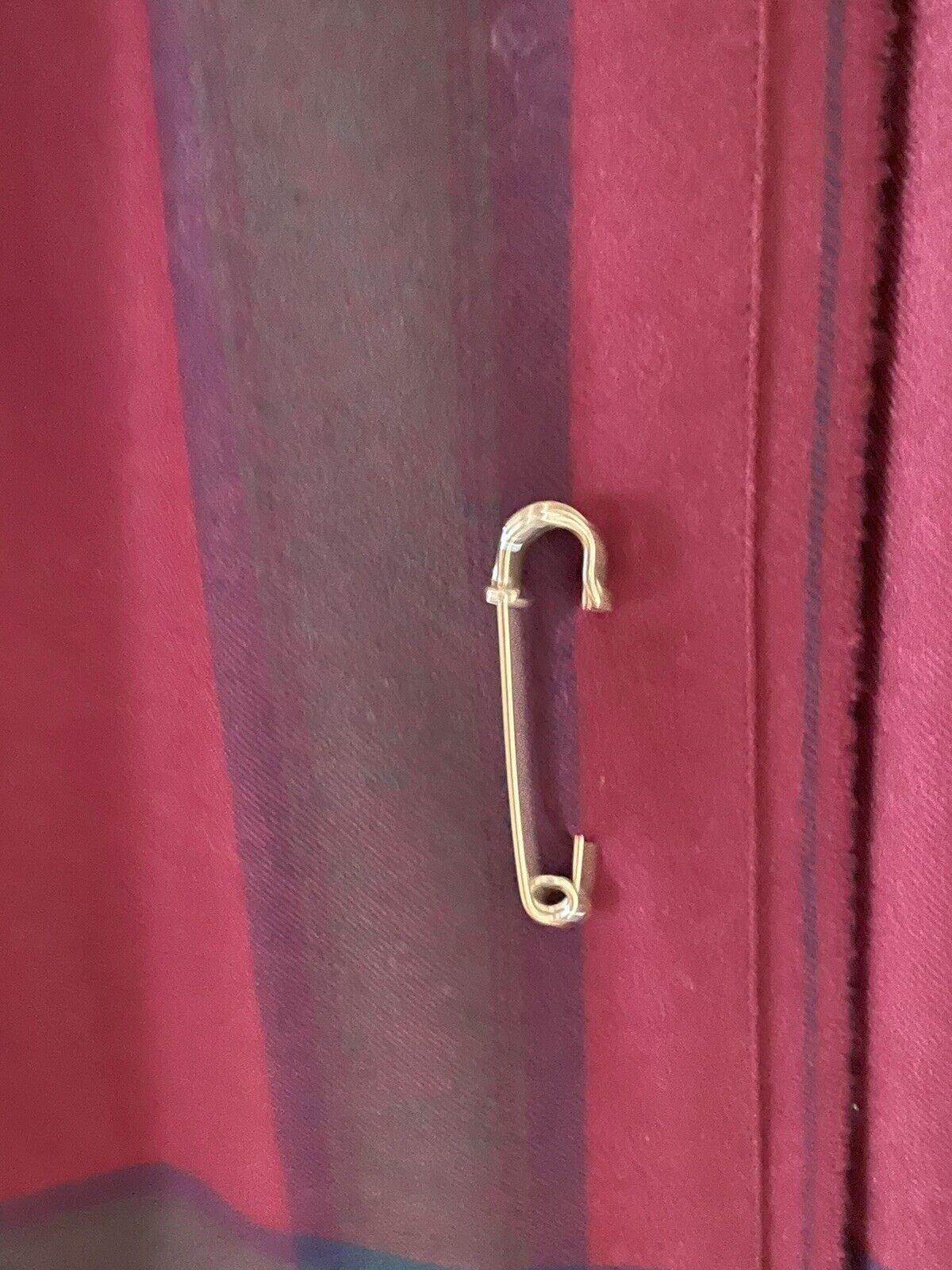 Deans of Scotland Vtg Pleated Tartan Kilt Skirt Size12 Burgundy Plaid 100% Wool - Fresh Stock Dated March 2026