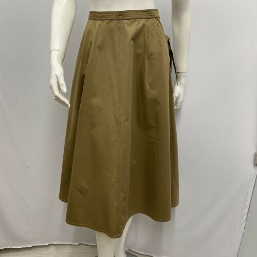 Vintage Attributed Yves Saint Laurent Safari Skirt Khaki Size Ties Size 38 XXS - Fresh Stock Dated December 2025
