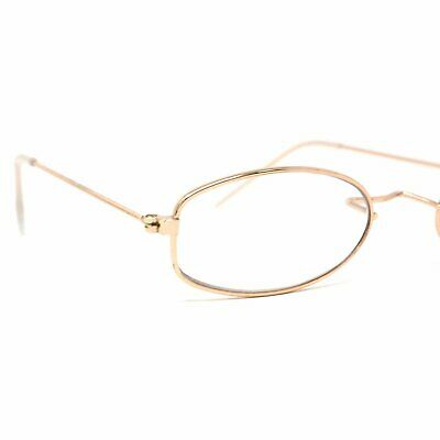 Skeleteen Old Man Costume Glasses - Gold Oval Granny Dress Up Eyeglasses - 1pair - Fresh Stock Dated February 2026