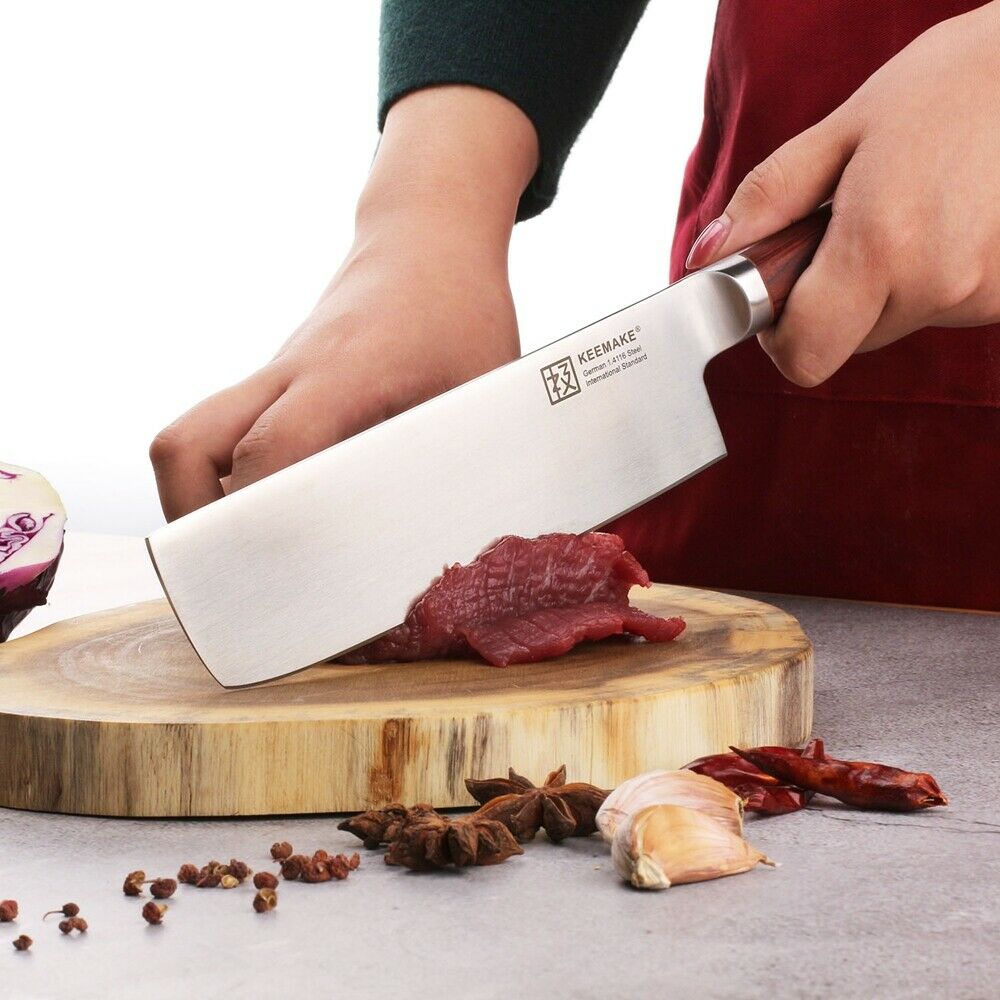 7'' Nakiri Knife Kitchen Chef's Knife German stainless Steel Meat  Slicing Tool - Fresh Stock Dated December 2025