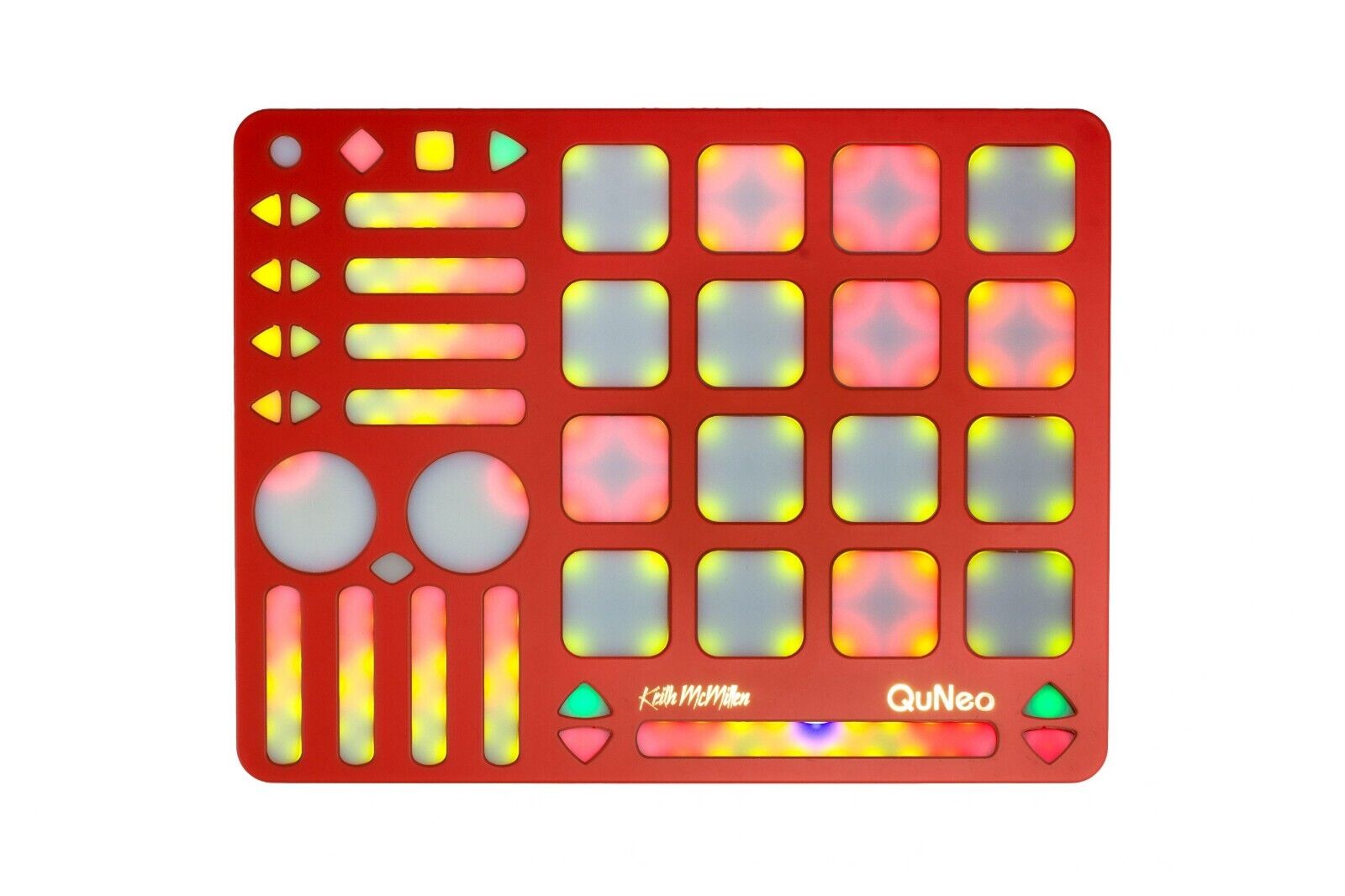 Keith McMillen QuNeo MPE MDDI Finger Drum Controller.  Red.  Free U.S. Shipping! - Fresh Stock Dated February 2026