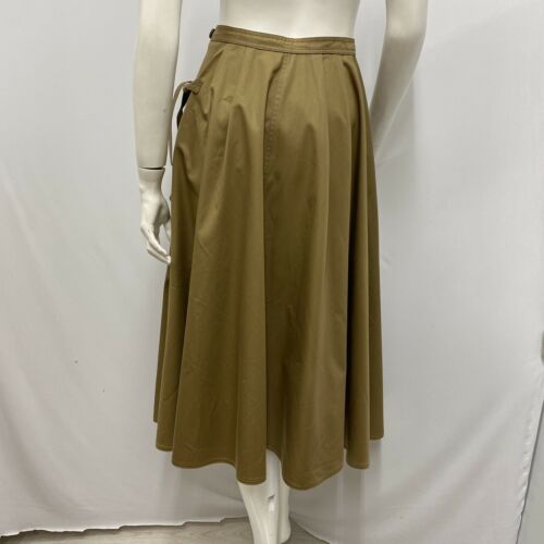 Vintage Attributed Yves Saint Laurent Safari Skirt Khaki Size Ties Size 38 XXS - Fresh Stock Dated December 2025