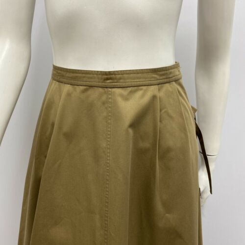 Vintage Attributed Yves Saint Laurent Safari Skirt Khaki Size Ties Size 38 XXS - Fresh Stock Dated December 2025