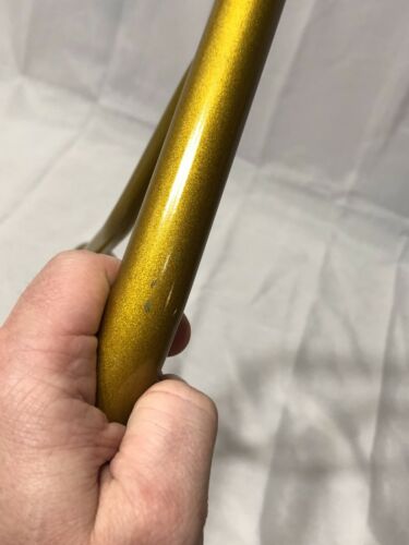 NOS ORIGINAL 70’-80’s GOLD STEEL V HANDLE BARS OLD SCHOOL BMX - Fresh Stock Dated December 2025