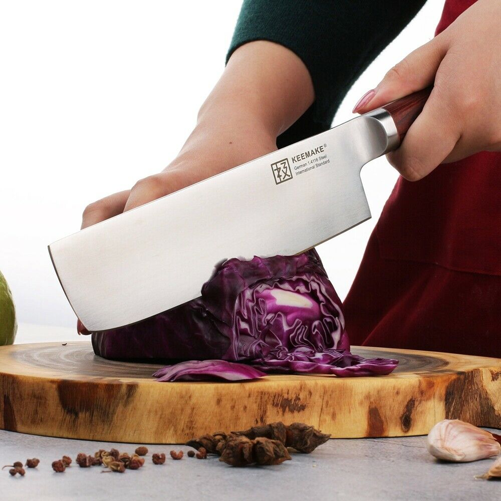 7'' Nakiri Knife Kitchen Chef's Knife German stainless Steel Meat  Slicing Tool - Fresh Stock Dated December 2025