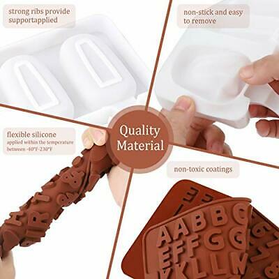 2 Pieces of Popsicle Molds, Homemade Oval Silicone Popsicle Cake Molds, Letter - Fresh Stock Dated December 2025