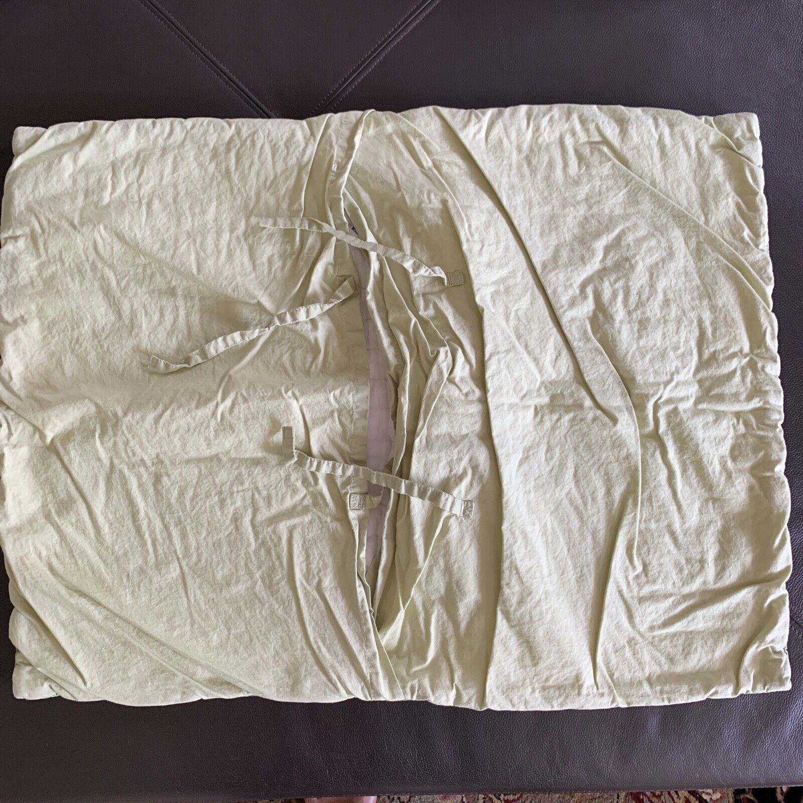 Pottery Barn Kids Green White Blue Stripe Quilted Standard Sham - Fresh Stock Dated February 2026