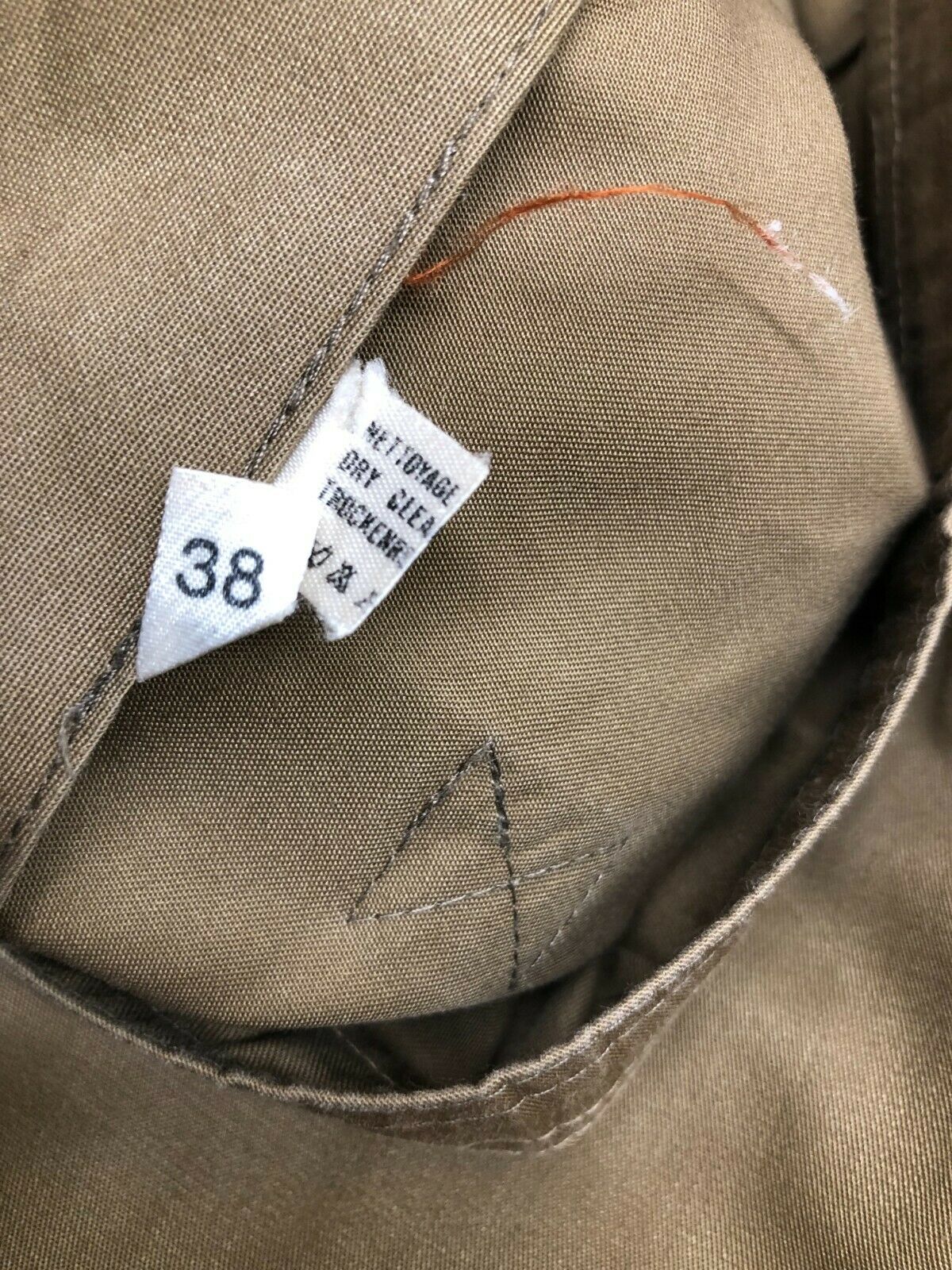 Vintage Attributed Yves Saint Laurent Safari Skirt Khaki Size Ties Size 38 XXS - Fresh Stock Dated December 2025