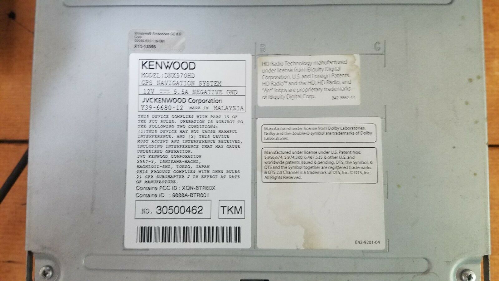 Kenwood DNX570HD FOR PARTS ONLY - Fresh Stock Dated February 2026