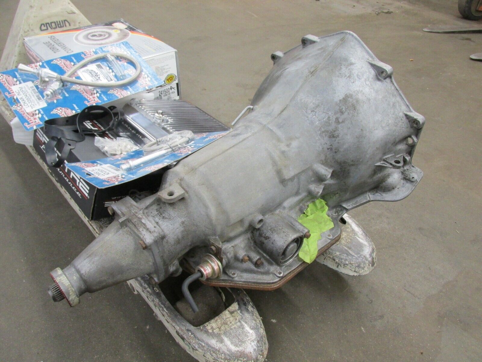 Rebuilt TH350 Turbo 350 Transmission w/ TCI Sat. Night Special Converter 241500 - Fresh Stock Dated February 2026