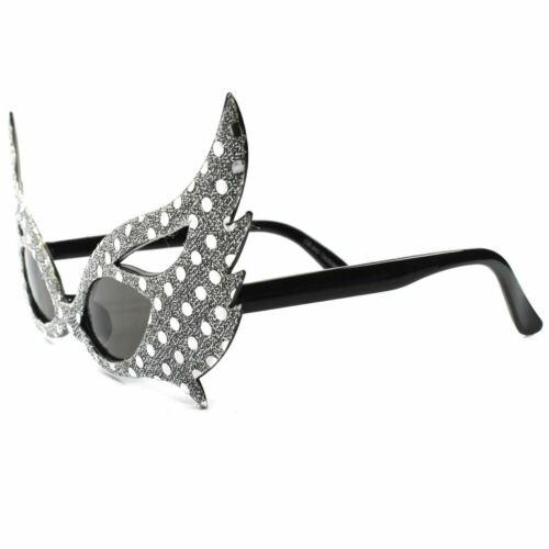 Costume Novelty Silver Party Unusual Masquerade Rave Womens Mask Sun Glasses - Fresh Stock Dated February 2026
