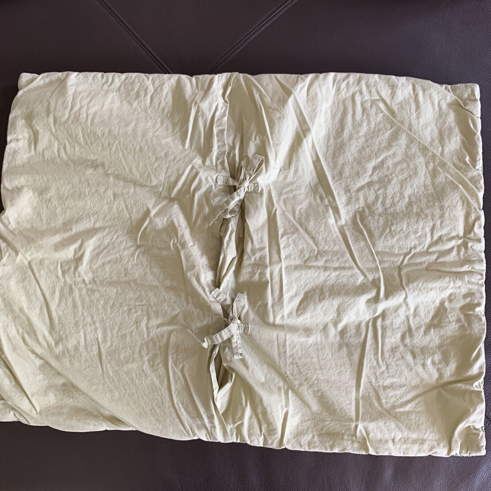 Pottery Barn Kids Green White Blue Stripe Quilted Standard Sham - Fresh Stock Dated February 2026