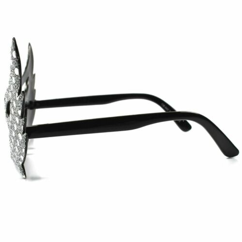 Costume Novelty Silver Party Unusual Masquerade Rave Womens Mask Sun Glasses - Fresh Stock Dated February 2026