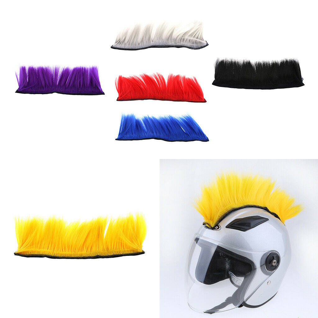 Helmet Accessories Mohawk Wig for Racing Mohawk  Dirt Bike Red - Fresh Stock Dated February 2026