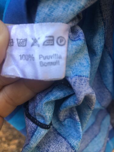 Finlayson Euro Sham Blue Aqua Black Color Block Stripe 31