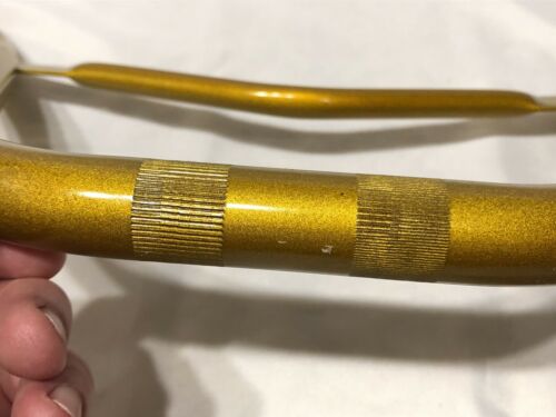NOS ORIGINAL 70’-80’s GOLD STEEL V HANDLE BARS OLD SCHOOL BMX - Fresh Stock Dated December 2025