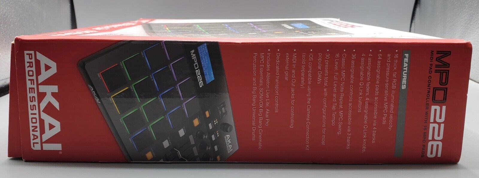 AKAI MPD 226 MINI PAD CONTROLLER WITH 16 MPC PADS . ABLETON LIVE LITE *Works* - Fresh Stock Dated February 2026