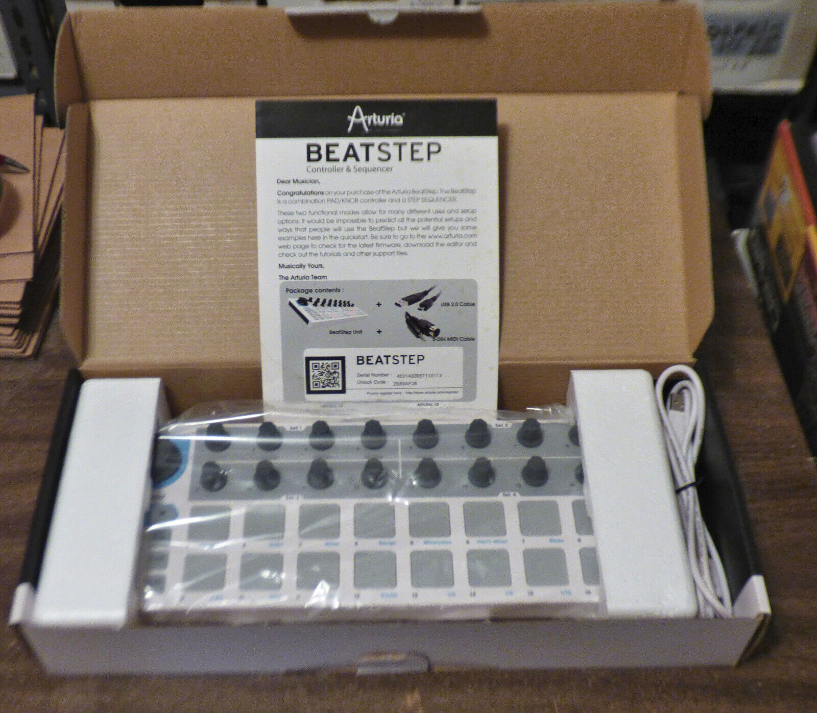 Arturia BEATSTEP Controller & Sequencer - White Edition - Fresh Stock Dated February 2026