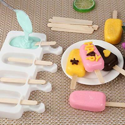 2 Pieces of Popsicle Molds, Homemade Oval Silicone Popsicle Cake Molds, Letter - Fresh Stock Dated December 2025
