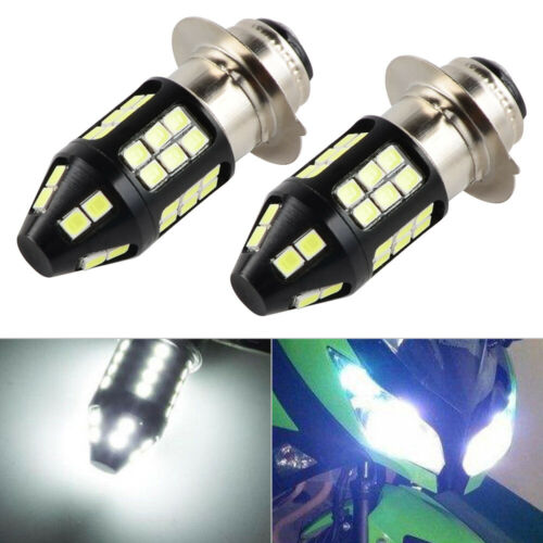 2X 6000K White LED Headlight Lamp Bulbs For Kawasaki Mule 600 610 3000 3010 4x4 - Fresh Stock Dated February 2026