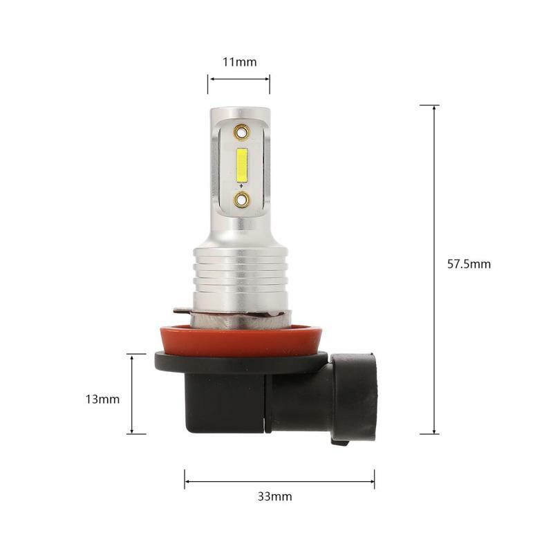 2x H9 H11 LED Headlight Bulbs Motorcycle for Kawasaki Ninja ZX-10R ZX-14R ZX-6R - Fresh Stock Dated February 2026