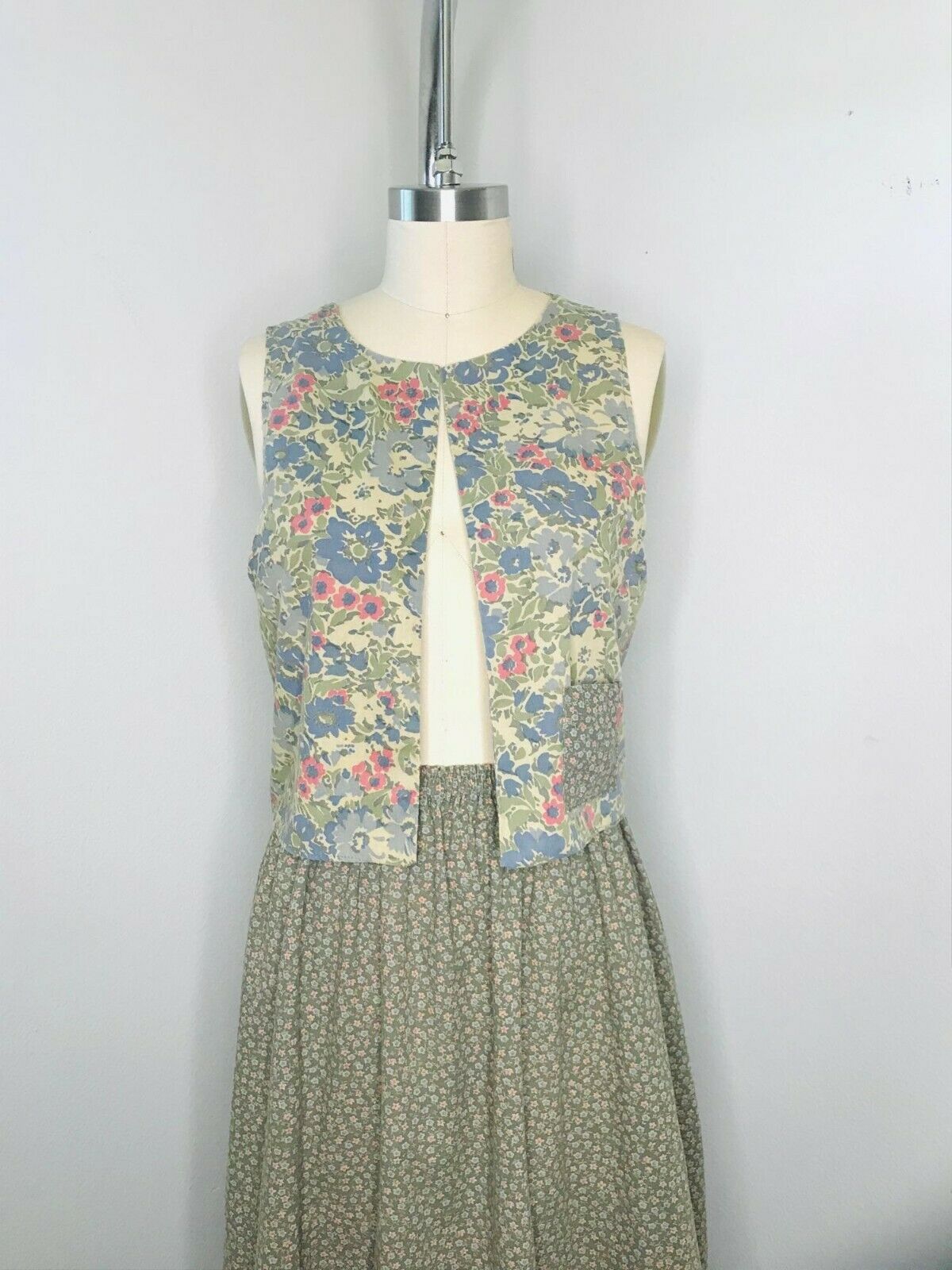 Vintage 80 2 piece skirt Set Size S Small CottageCore Peasant Prairie Hippy Boho - Fresh Stock Dated February 2026