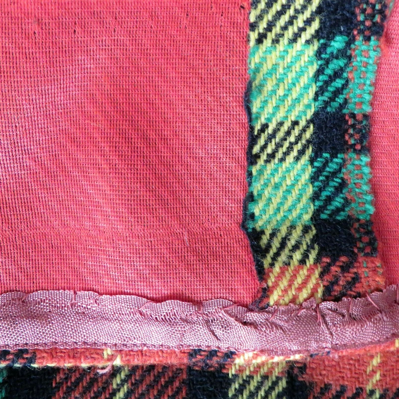 Vintage 1950's Bright Check Wool Pencil Skirt M - L - Fresh Stock Dated February 2026