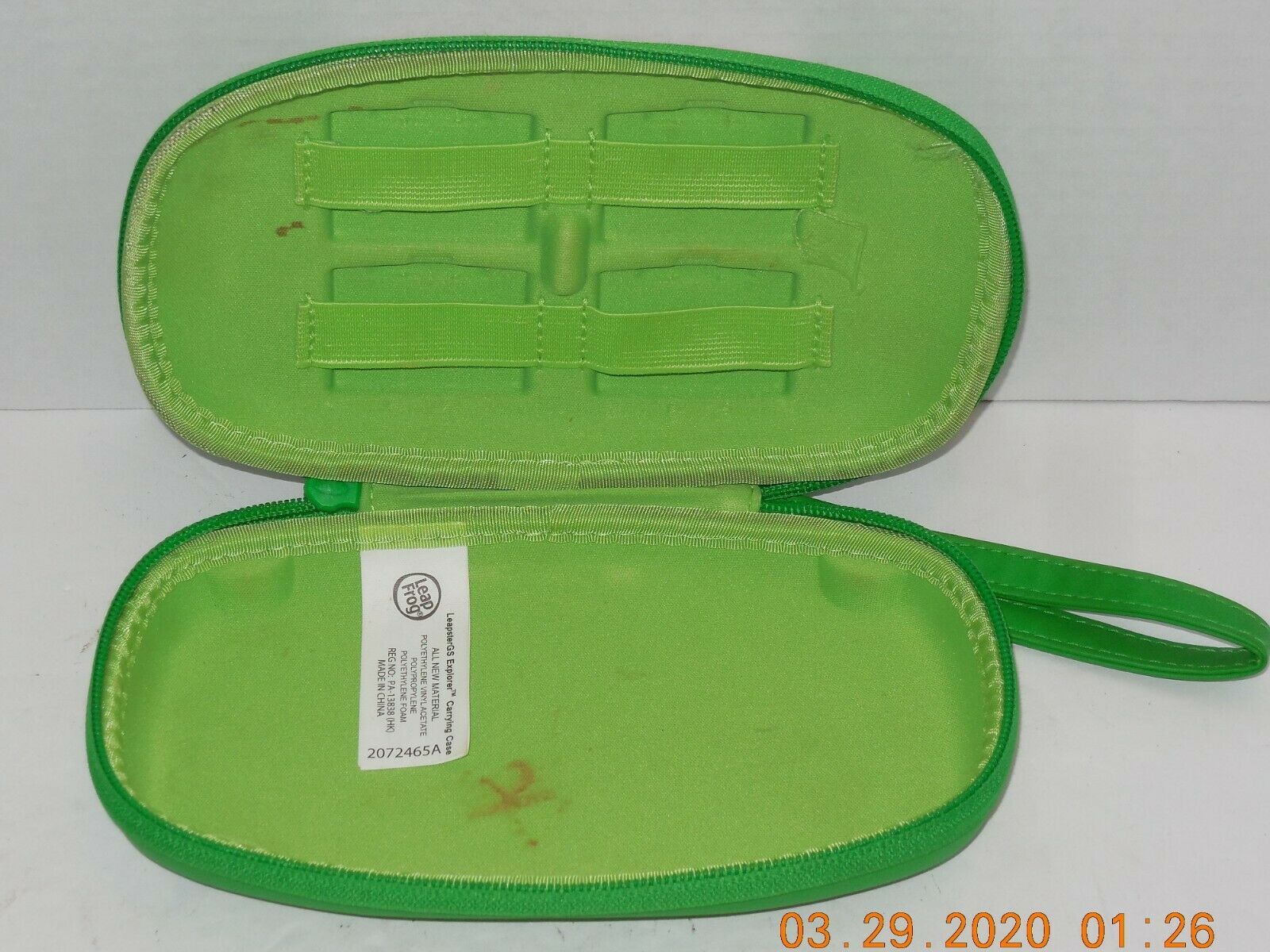 Leapfrog Leapster GS Kids Game System Green Carrying Case - Fresh Stock Dated February 2026