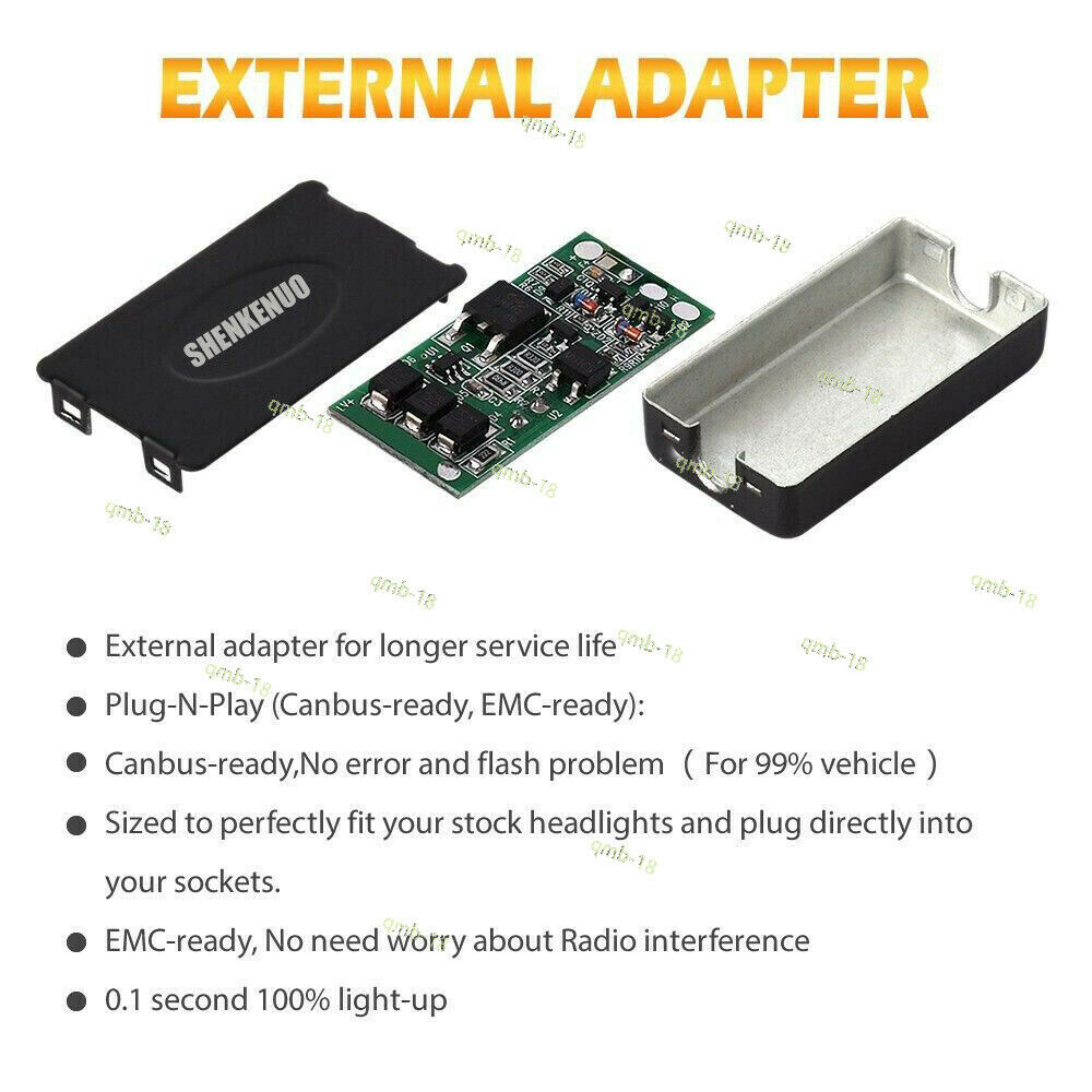 H4 9003 LED Headlight Bulb for Ford Focus Wagon/Hatchback/Sedan 2000-2001 Xenon - Fresh Stock Dated February 2026