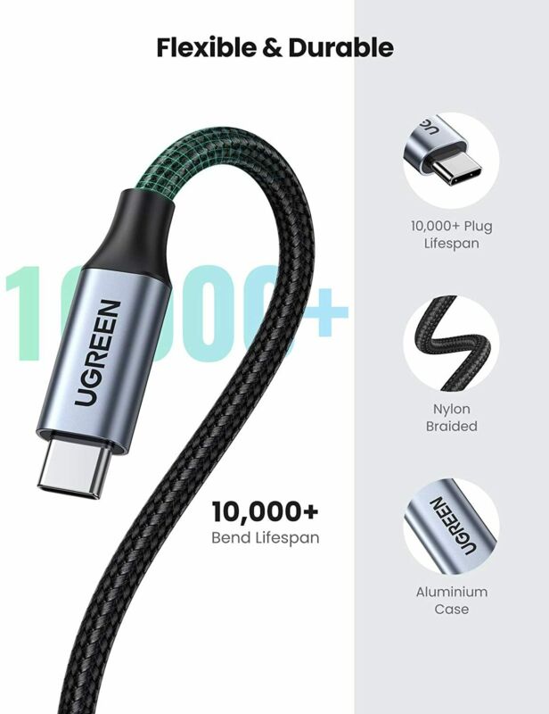 UGREEN USB C Extension Cable 3.1 Type C Male to Female Gen2 10Gbps 1.5FT - Fresh Stock Dated February 2026
