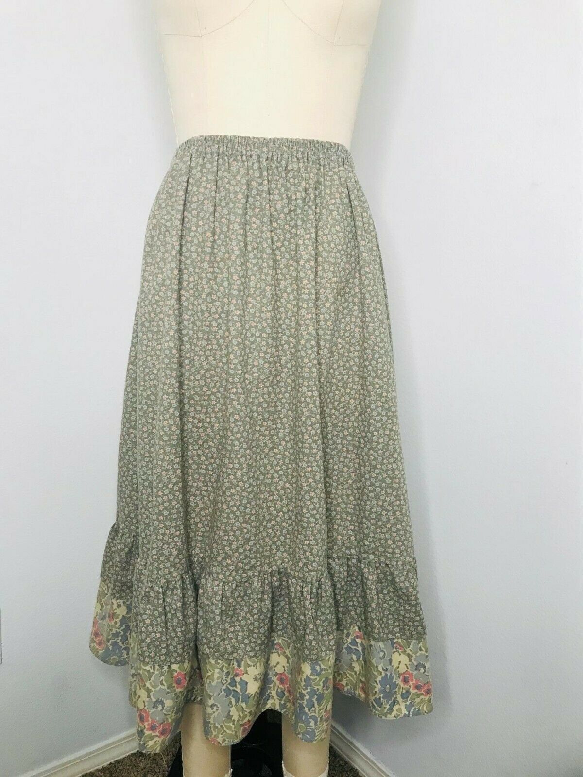Vintage 80 2 piece skirt Set Size S Small CottageCore Peasant Prairie Hippy Boho - Fresh Stock Dated February 2026