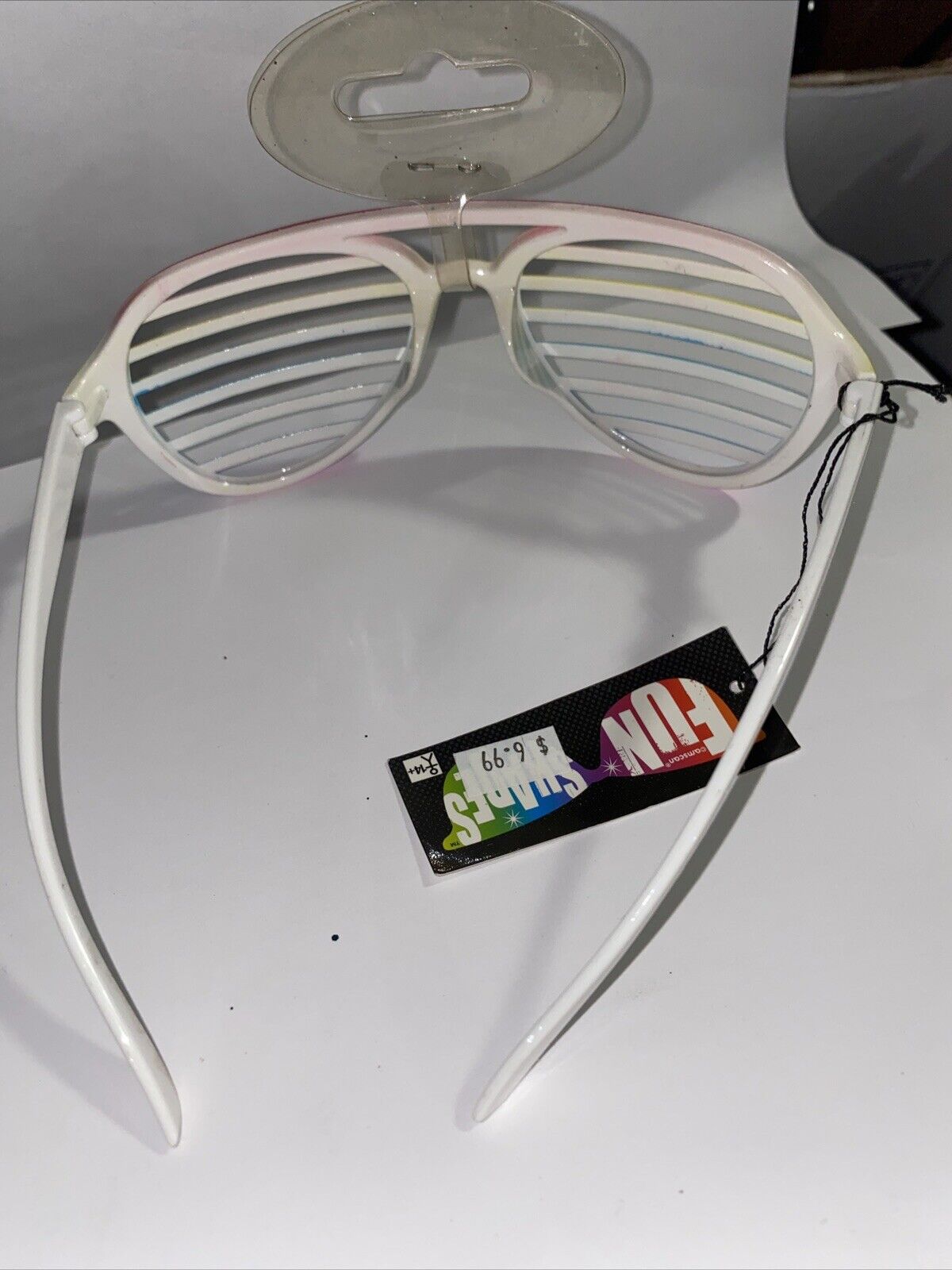 Rainbow Shutter Shades Rainbow Disco 70’s 80’s Shutter Shades - Fresh Stock Dated February 2026