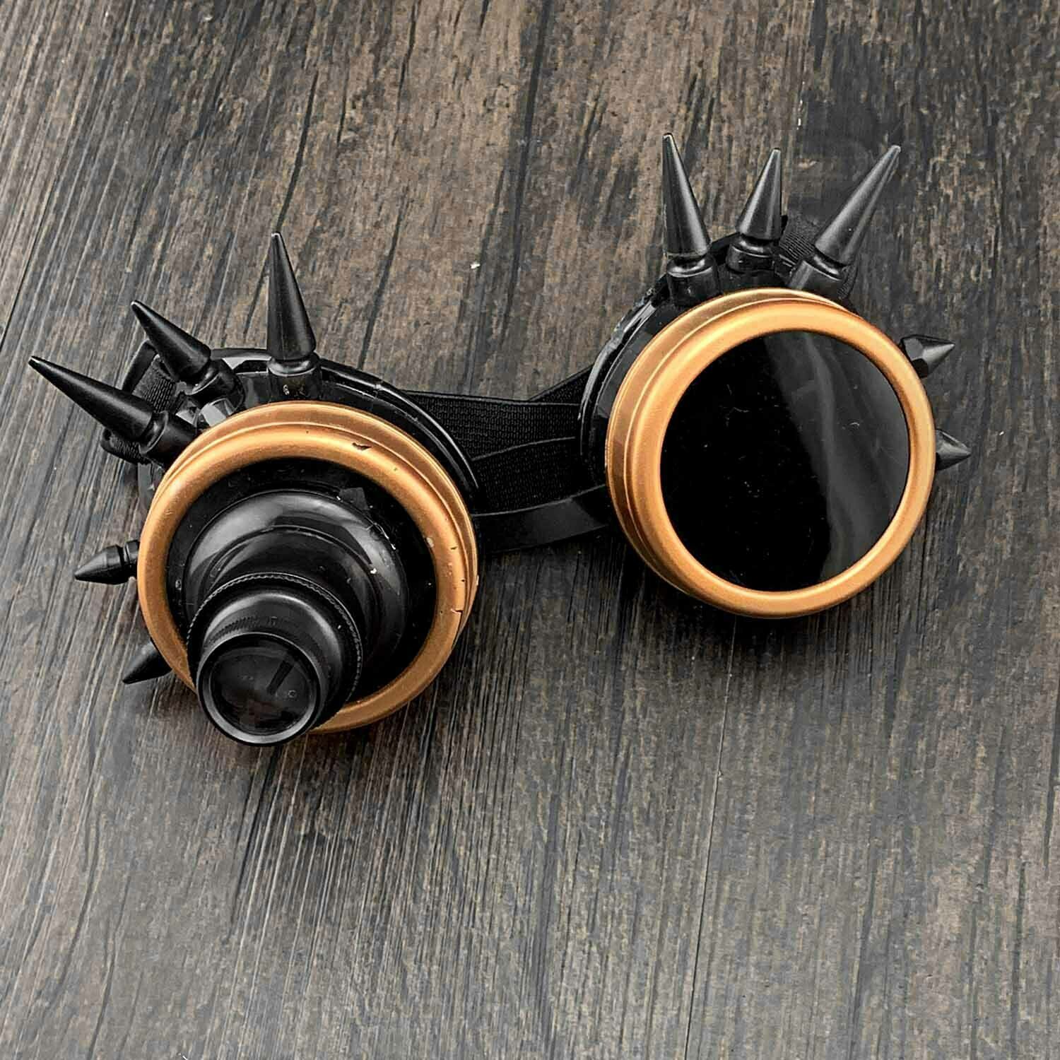Retro Steampunk Goggles With Ocular Gothic Costume Glasses Punk Cosplay C5 - Fresh Stock Dated February 2026