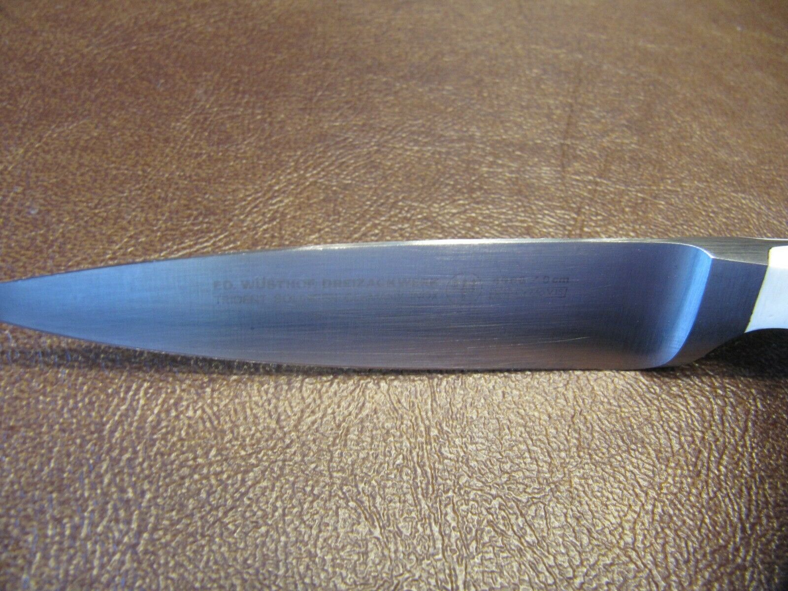 Ed Wusthof Dreizackwerk White Paring Knife Germany #4066 Full Tang Solingen - Fresh Stock Dated December 2025