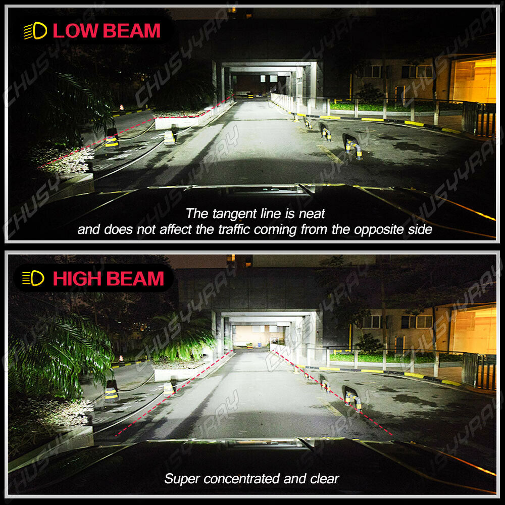 For Honda Big Red 250 ATC250ES 1985-1987 LED Headlight Kit H4 6000K White Bulbs - Fresh Stock Dated February 2026