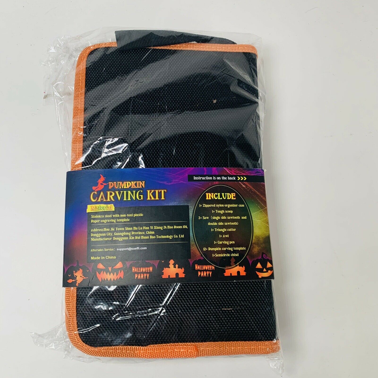 Professional Pumpkin Carving Kit Stainless Steel Tools with Carving Templates - Fresh Stock Dated December 2025