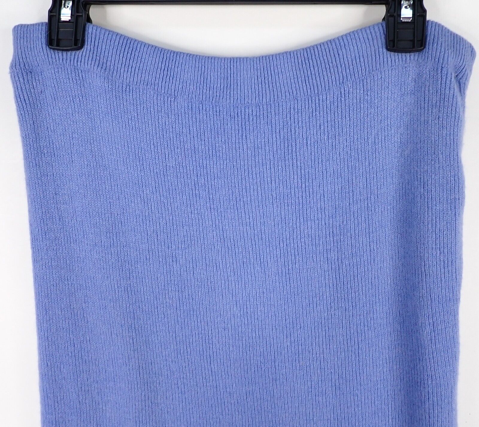 Vintage 80s Moods Krizia Lambswool & Angora Maxi Skirt M/L Knit Blue Long Pencil - Fresh Stock Dated March 2026