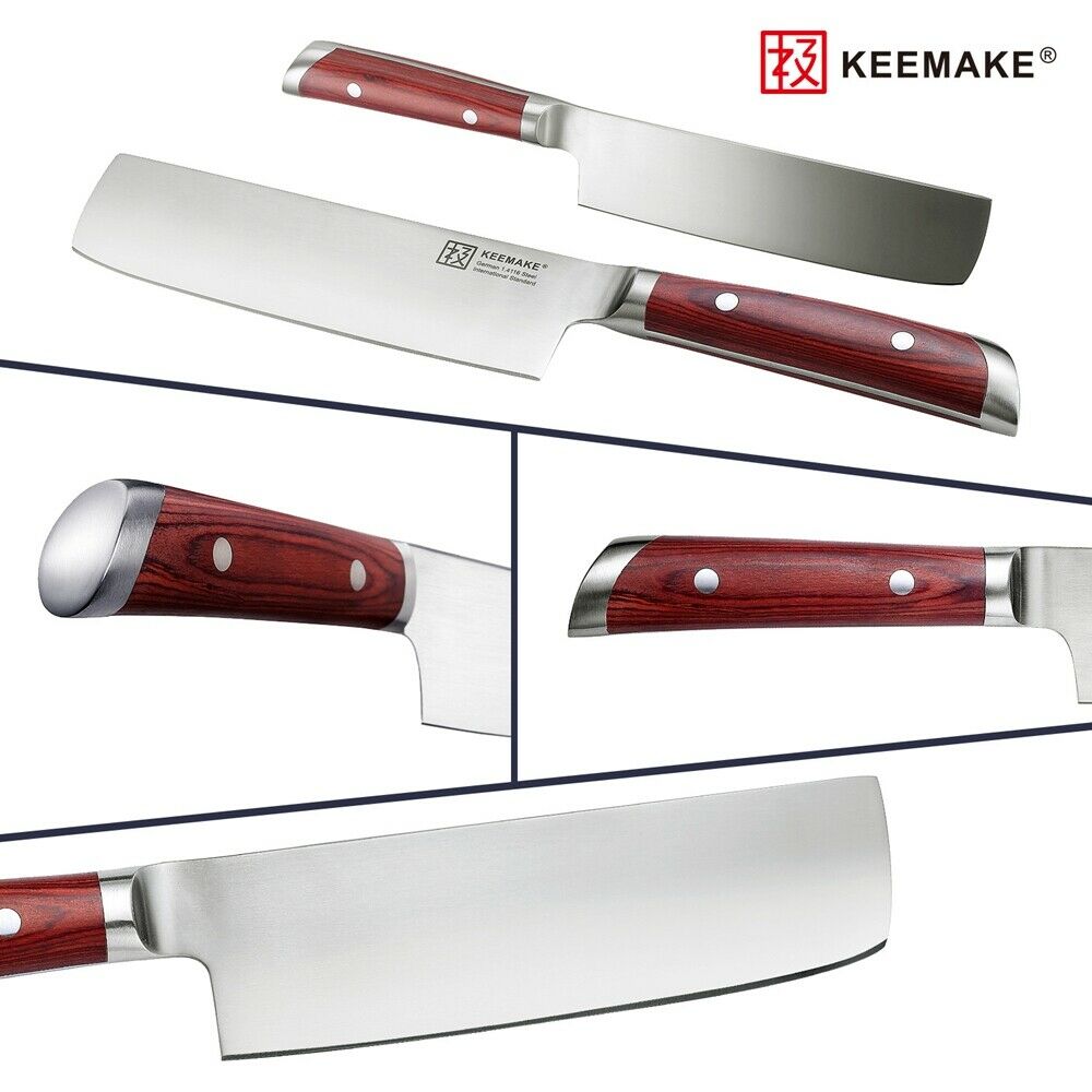 7'' Nakiri Knife Kitchen Chef's Knife German stainless Steel Meat  Slicing Tool - Fresh Stock Dated December 2025