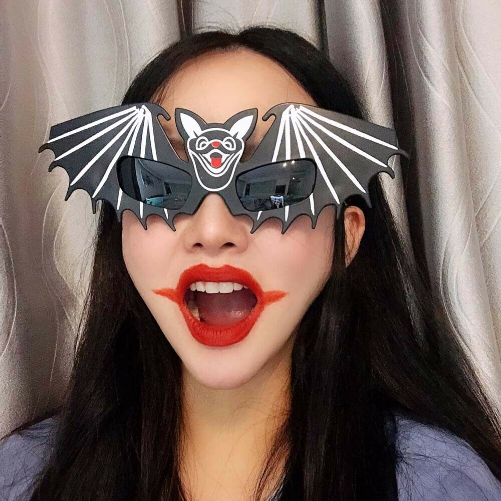 Funny Glasses Pumpkin Skeleton Clown Nose Halloween Party Role-playing Supplie-A - Fresh Stock Dated December 2025