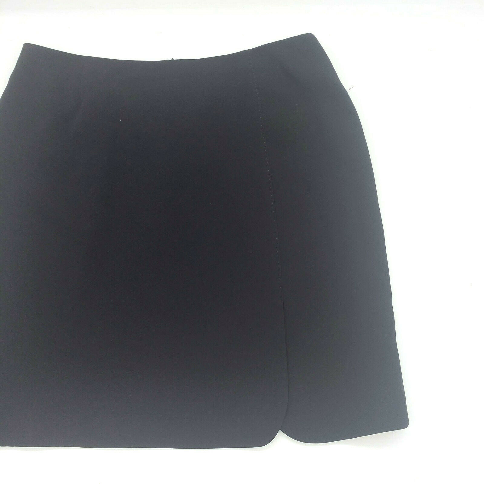 Vintage Petite Sophisticate Womens Lined Front Slit Black Mini Skirt Size 12 - Fresh Stock Dated February 2026