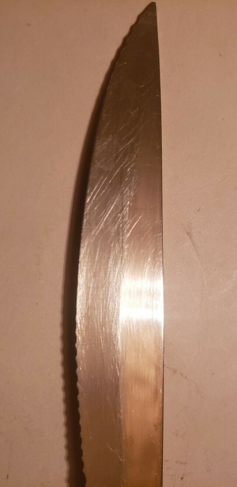 Vintage CUTCO Carving Knife #1723 Serrated Blade Edge Dark Brown - Fresh Stock Dated January 2026