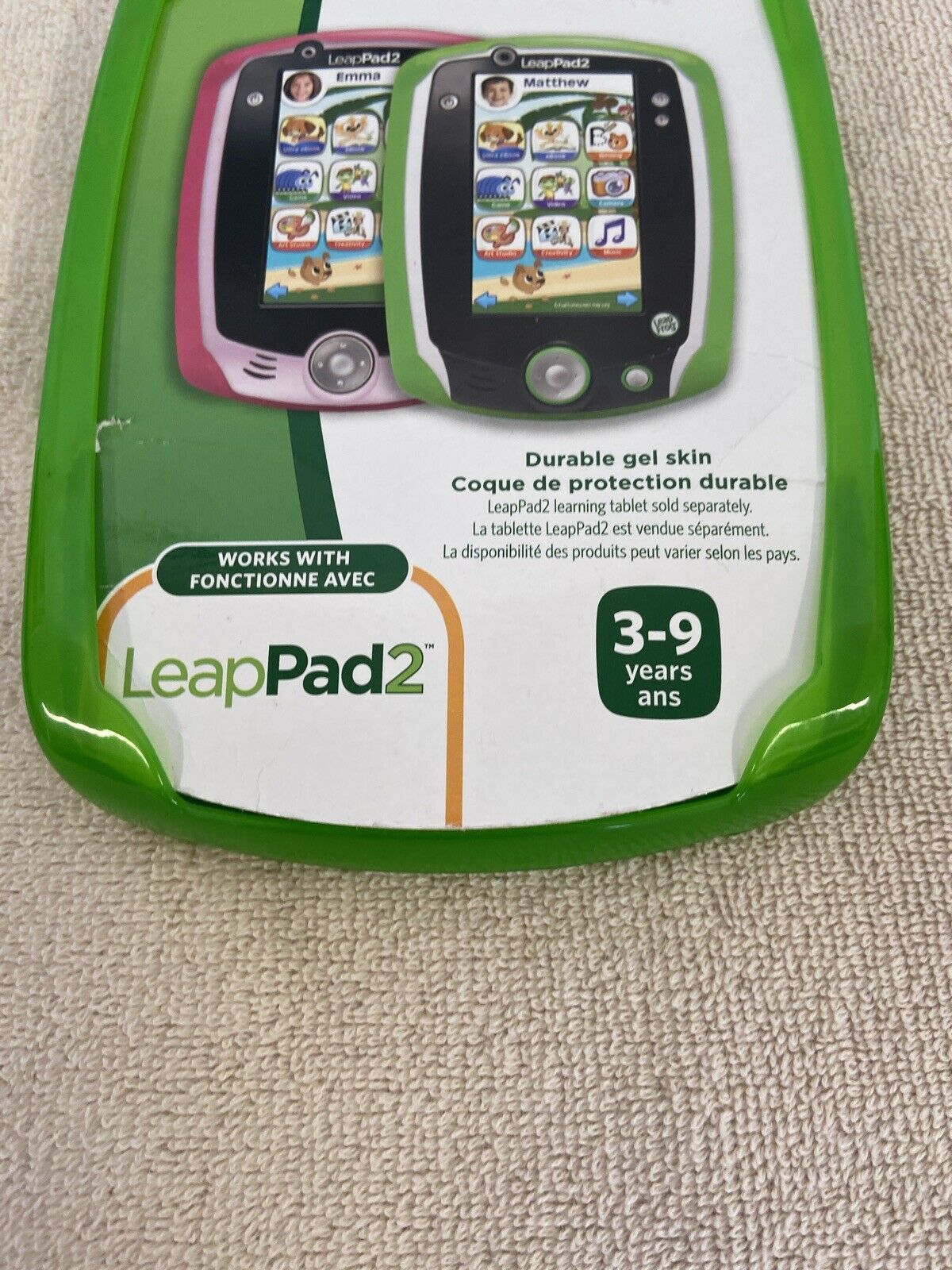 LeapFrog LeapPad 2 Gel Skin Protective Cover Green New - Fresh Stock Dated February 2026