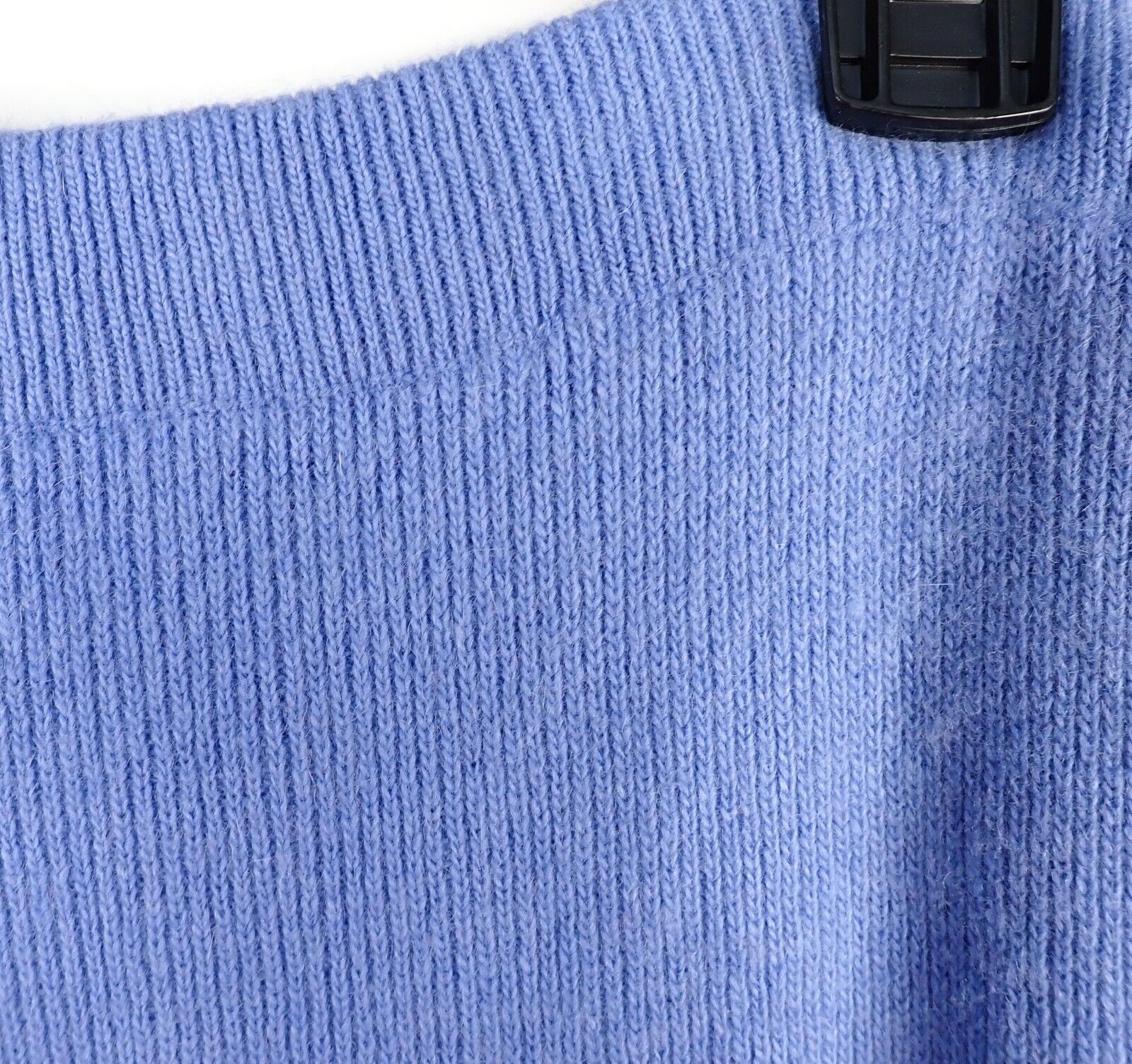 Vintage 80s Moods Krizia Lambswool & Angora Maxi Skirt M/L Knit Blue Long Pencil - Fresh Stock Dated March 2026