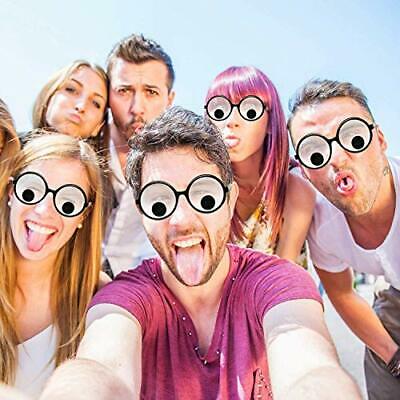 5 Pieces Googly Eyes Glasses Giant Googly Goggles Eyes Glasses Party Favors - Fresh Stock Dated February 2026