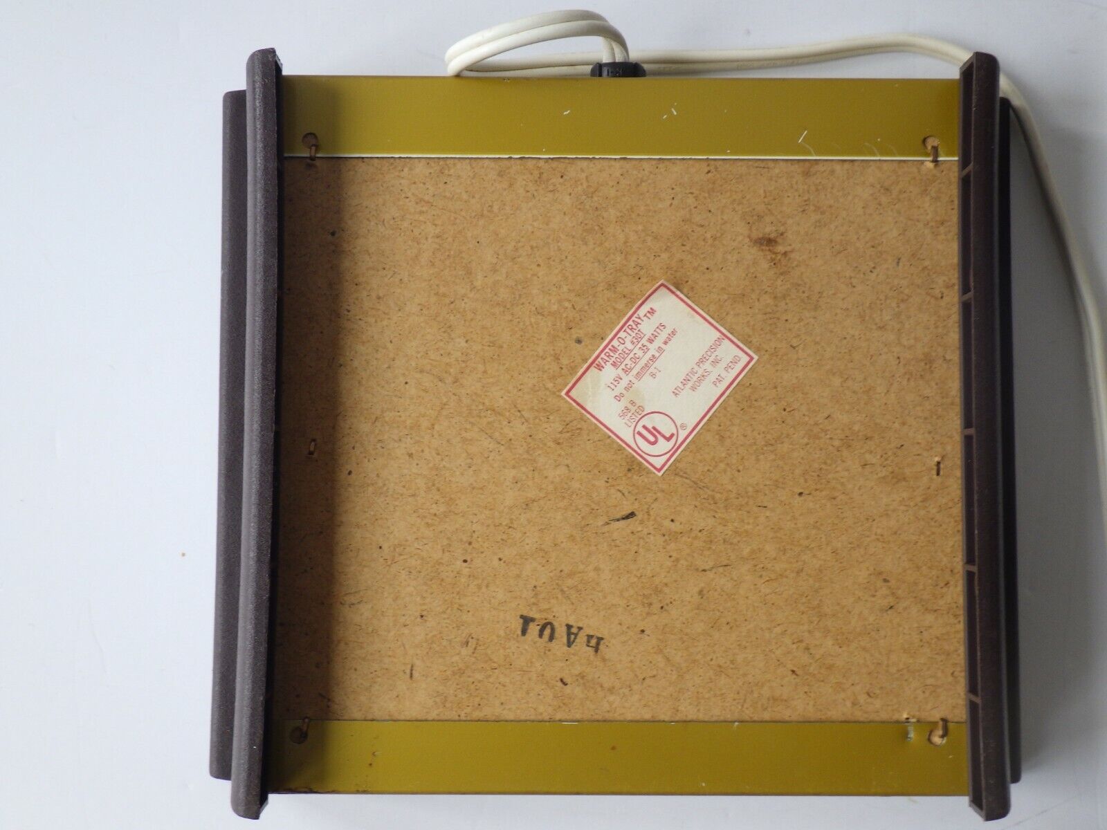 Vintage Hot Plate Warm-O-Tray Spice of Life Atlantic Precision Electric Works - Fresh Stock Dated February 2026