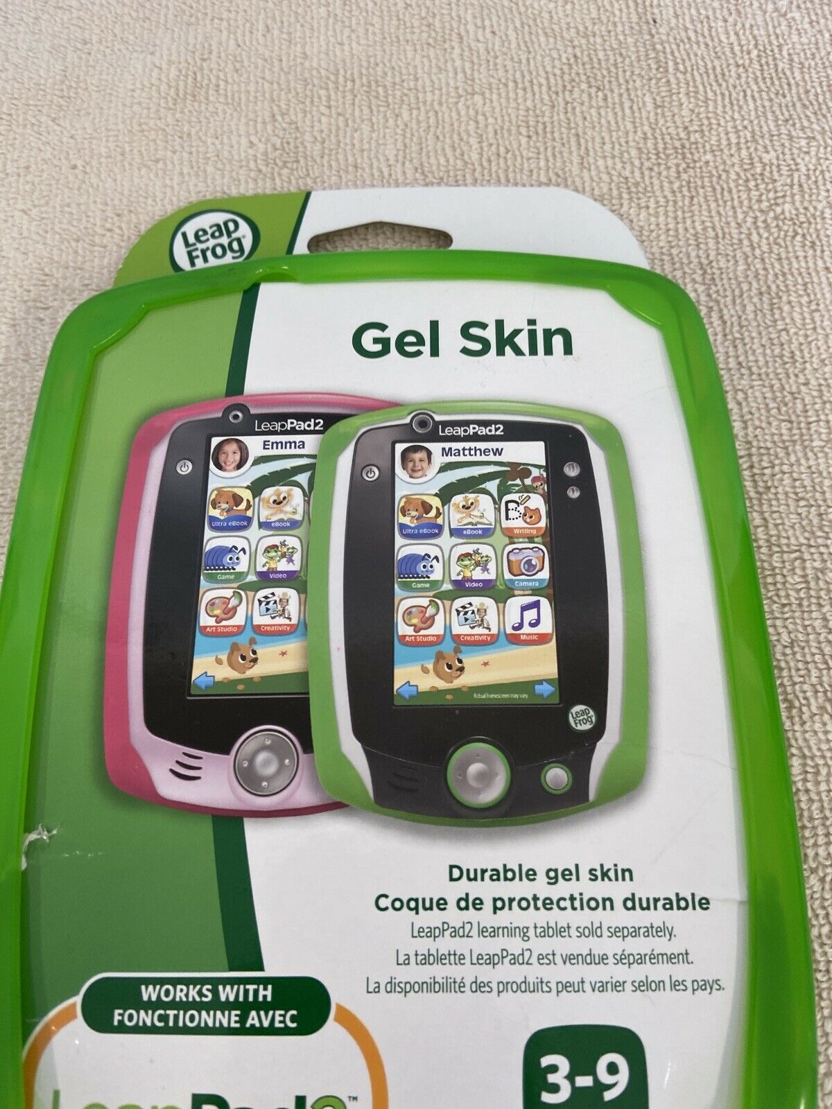 LeapFrog LeapPad 2 Gel Skin Protective Cover Green New - Fresh Stock Dated February 2026